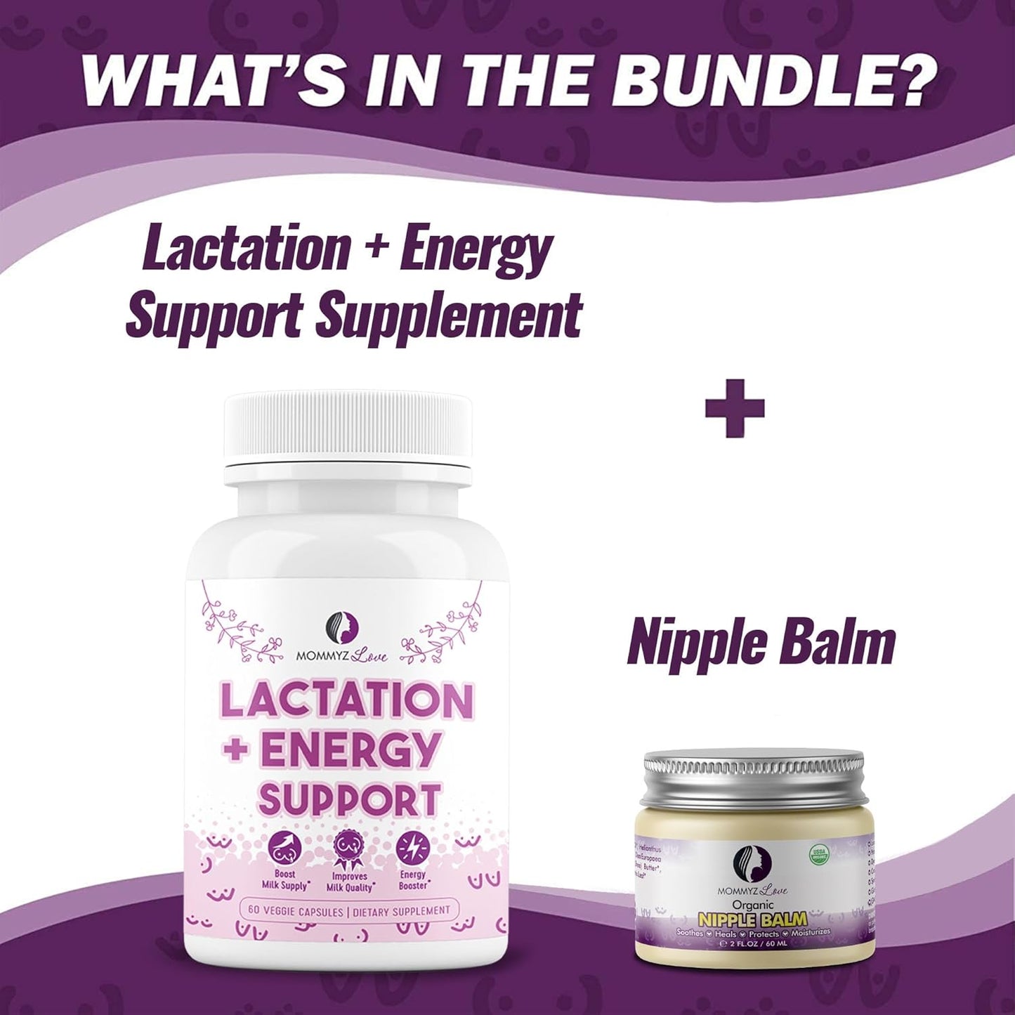 Enhance Nursing Experience with Mommyz Love Lactation Supplement + Nipple Balm for Breastfeeding Relief