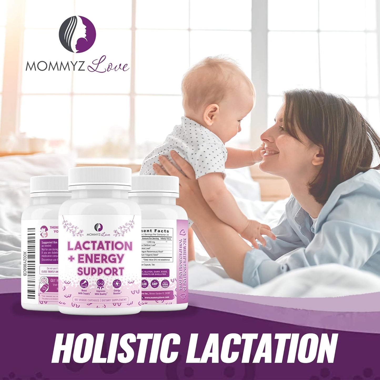 Enhance Nursing Experience with Mommyz Love Lactation Supplement + Nipple Balm for Breastfeeding Relief