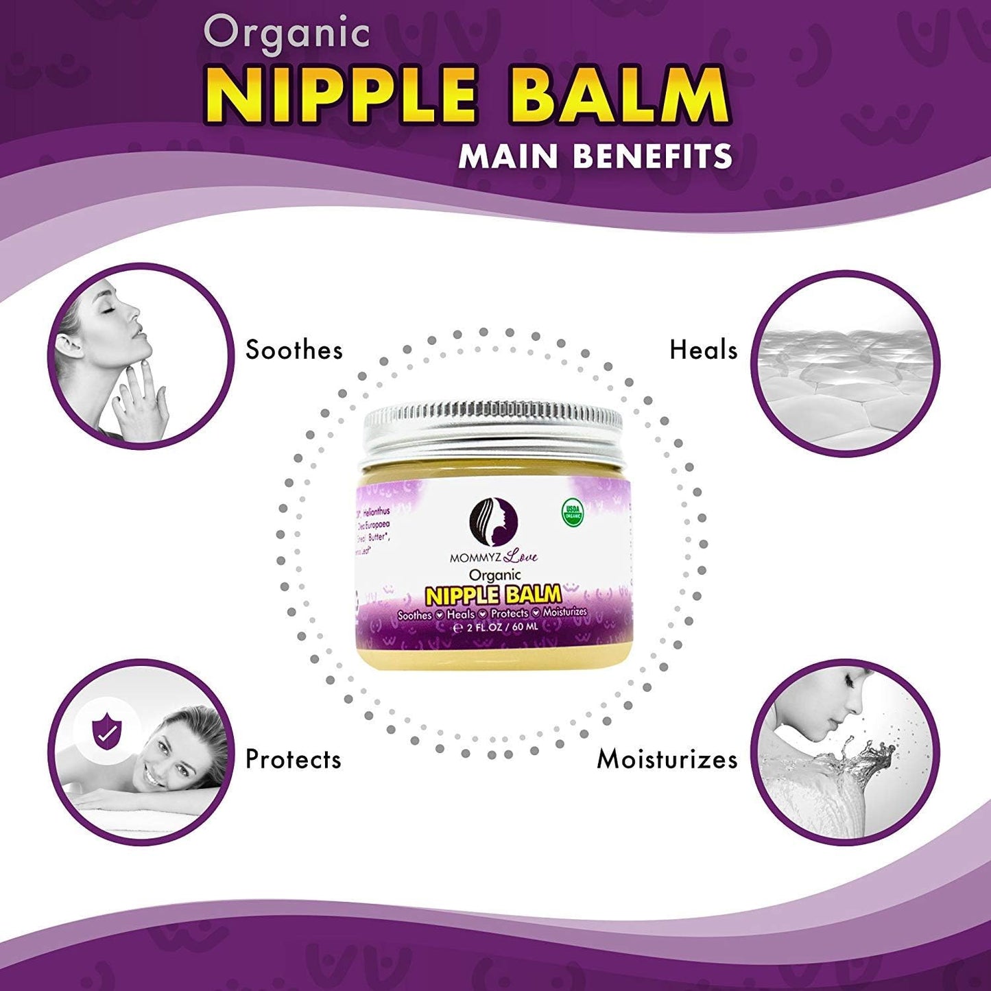 Enhance Nursing Experience with Mommyz Love Lactation Supplement + Nipple Balm for Breastfeeding Relief