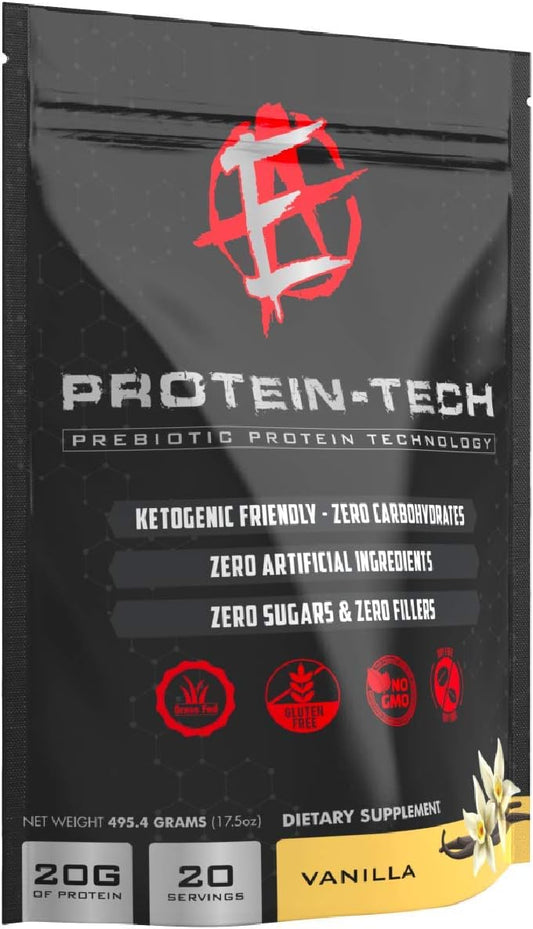 Enhanced Labs Smart Collagen Protein Powder - Keto Friendly Protein Supplement for Men & Women - Dairy, Carb, & Sugar Free - 20 Servings Vanilla Flavor