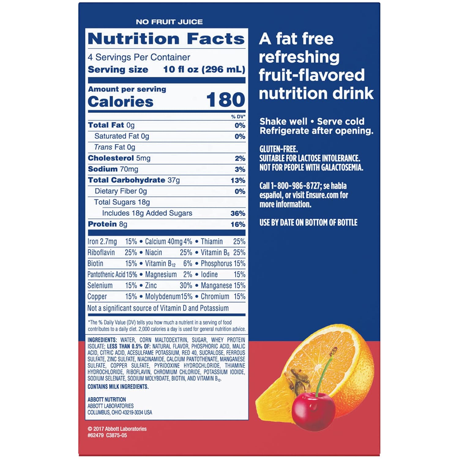Ensure Clear Nutrition Drink Mixed Fruit 10fl oz 4-Pack, Single Pack