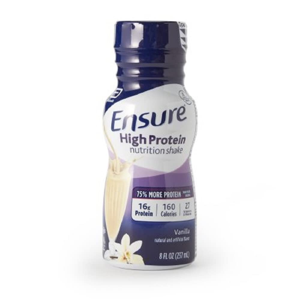Ensure Vanilla High Protein Nutrition Shake, 8oz, 24-Pack - Boost Your Protein Intake with Ensure Shake