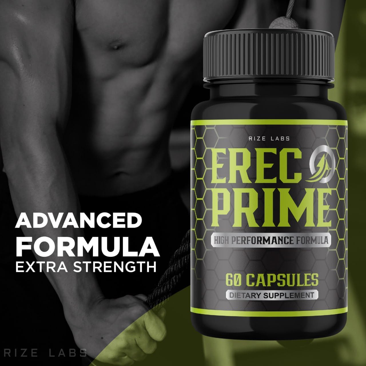 Erec Prime Pills for Men - Pack of 3, High Performance Formula, Natural Support for Peak Performance & Health - 180 Capsules