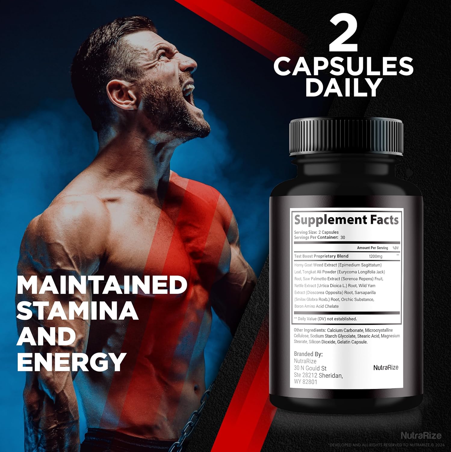 Erectonol Male Dietary Supplement 3-Pack for Men's Peak Performance, Wellness, and Active Lifestyle - 180 Capsules