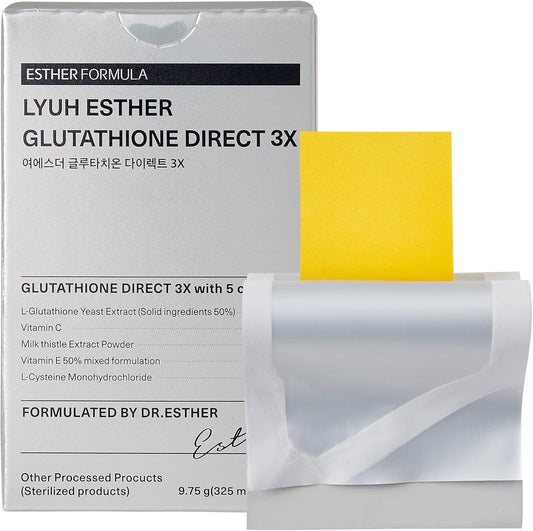 ESTHER FORMULA Glutathione Oral Film 3X 320mg (30pcs), Korean Skin Whitening Supplement with Enhanced Absorption