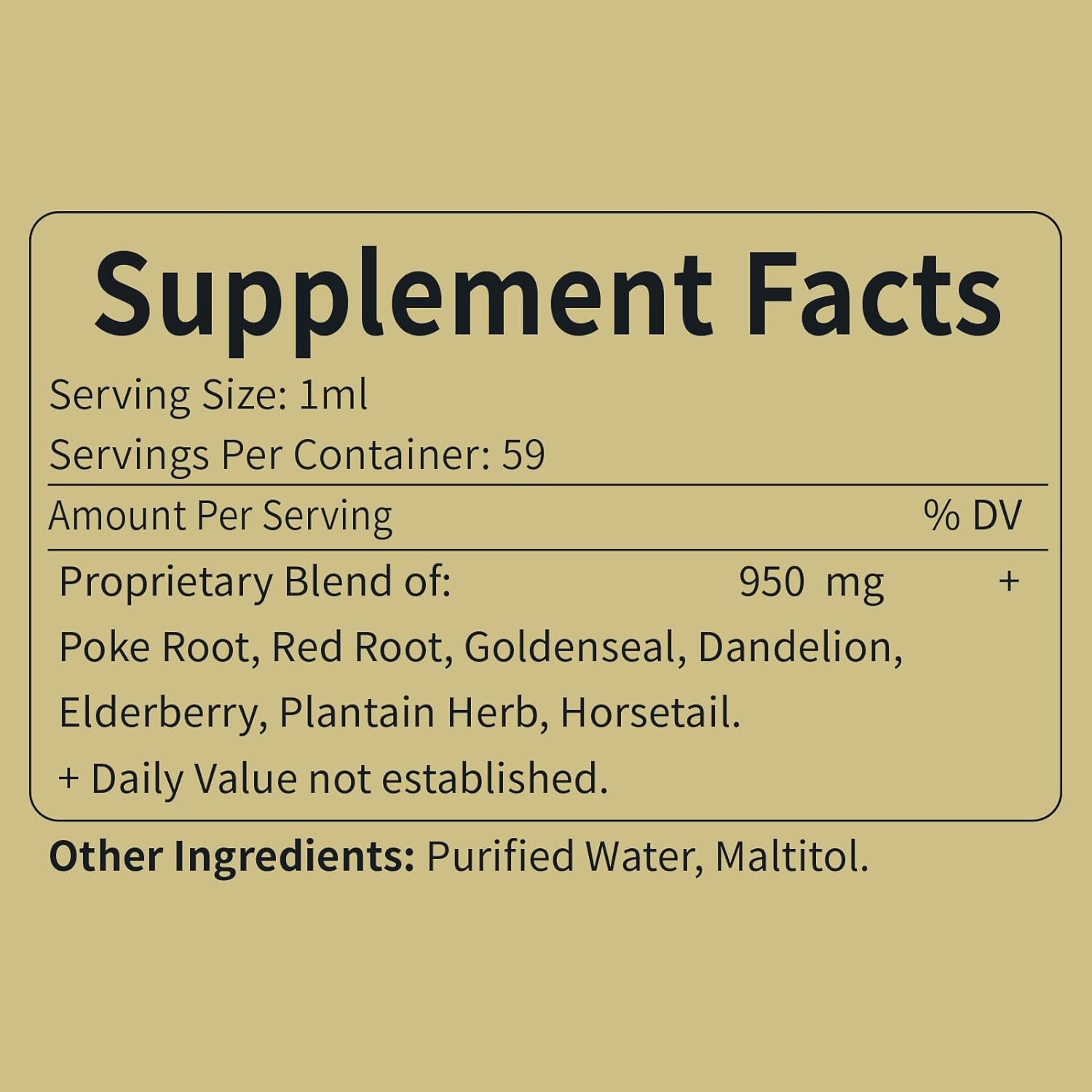 Eubrition Poke Root Herbal Extract Drops for Lymphatic Drainage & Immune System Support - 2oz