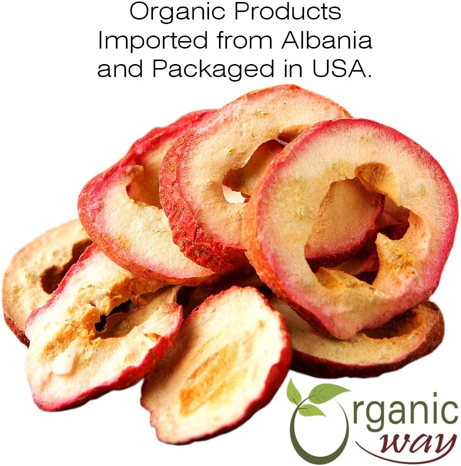 European Wild-Harvest Organic Hawthorn Berries Cut & Sifted - 1/4LB (4OZ) | USDA Certified | Vegan | Non GMO | Gluten Free | Kosher | Albania Origin