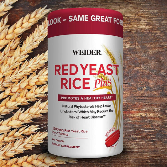Evaxo Red Yeast Rice Plus 1200mg, 240 Tablets with Plant Phytosterols 850mg per Serving - Natural Cholesterol Support