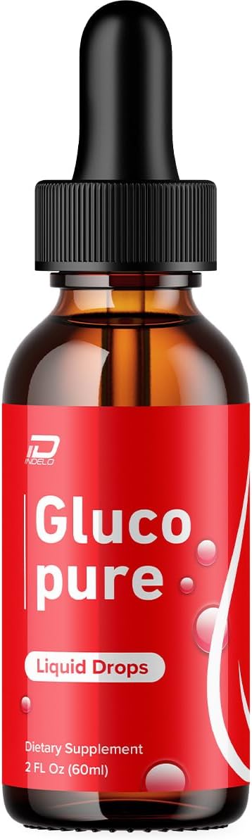 Extra Strength GlucoPure Liquid Drops - Healthy Formula Dietary Supplement Drops - Gloco Pure Drops Reviews - 1 Month Supply