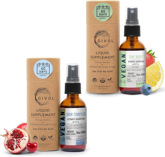 Extra Strength Iron Supplement with Vitamin C, B12, and Zinc Boost Mist for Energy, Immunity, and Elderberry Extract