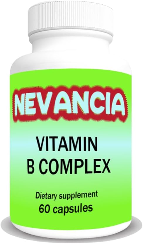 Extra Strength Vegan Vitamin B Complex with Biotin & Vitamin B-12 - 60 Capsules for Brain, Energy, Immune & Heart Health
