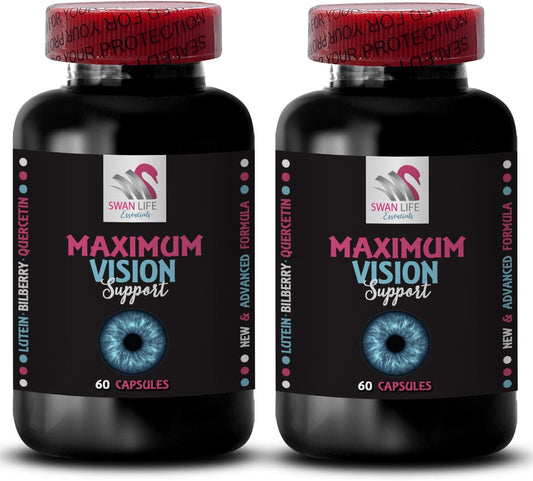 Eye Vision Supplement for Clearer Image and Lens Support - 2 Bottles, 120 Capsules - Improve Vision Clarity and Focus Lens Support