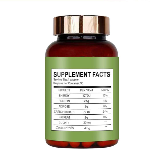 Eye Vitamin & Mineral Supplement with Lutein & Zeaxanthin for Adults - Supports Vision Health & Reduces Eye Strain - Vegan Formula with Vitamins C & E - 90 Capsules (3 Pack)