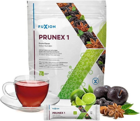 Fast Acting Colon Cleanse with Prunex 1 by Petseeker - Overnight Relief from Constipation with Natural Ingredients - 28 Sachets