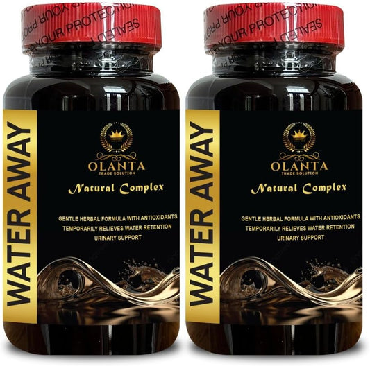 Fast Acting Water Retention Pills for Men and Women - 2 Bottles - Natural Water Loss Pills for Fluid Retention - Effective Water Away Supplement
