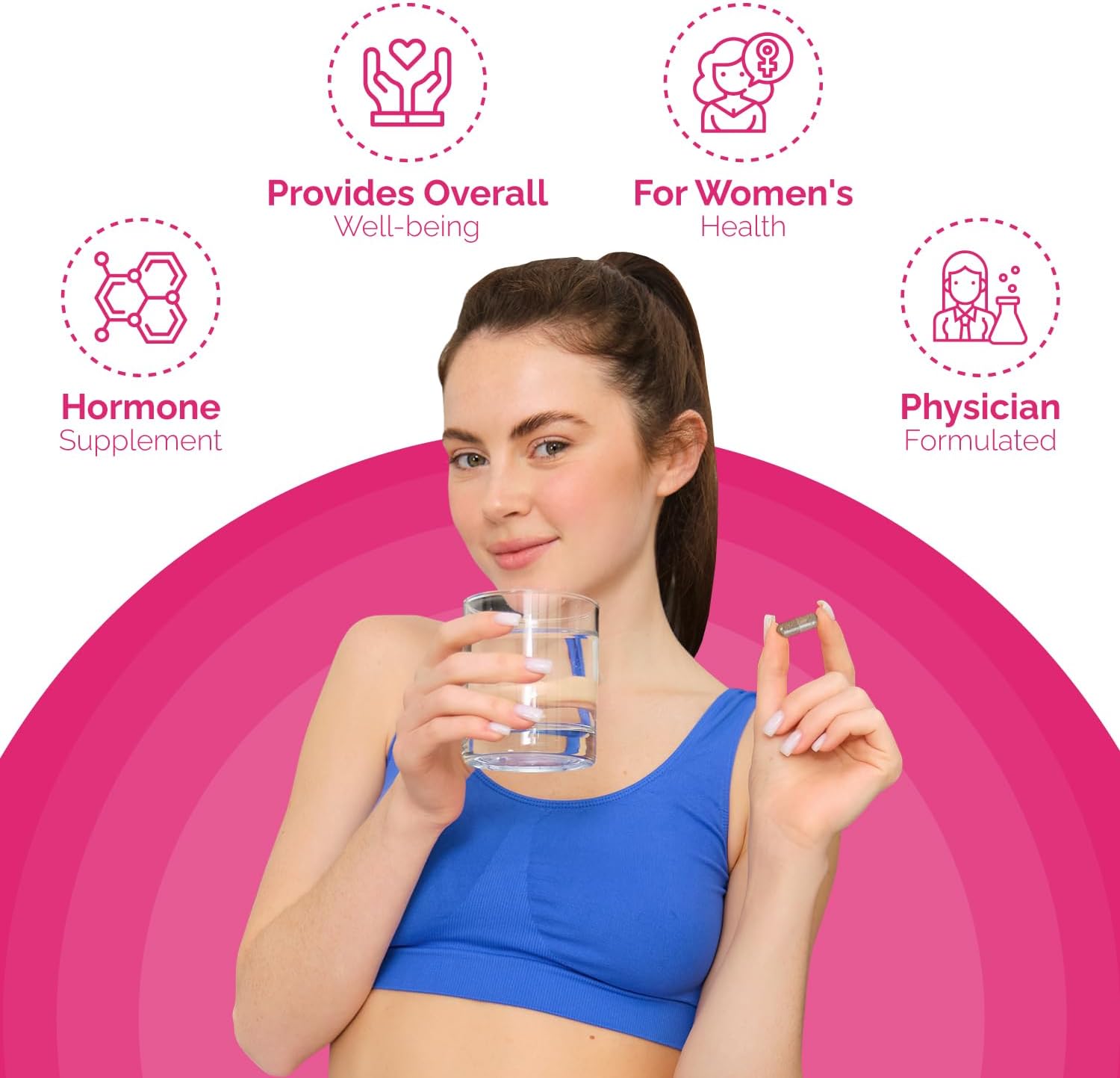 Femme Optimyze Women's Hormone Balance Capsules - Female Hormones Support Supplement for Hormonal Regulation