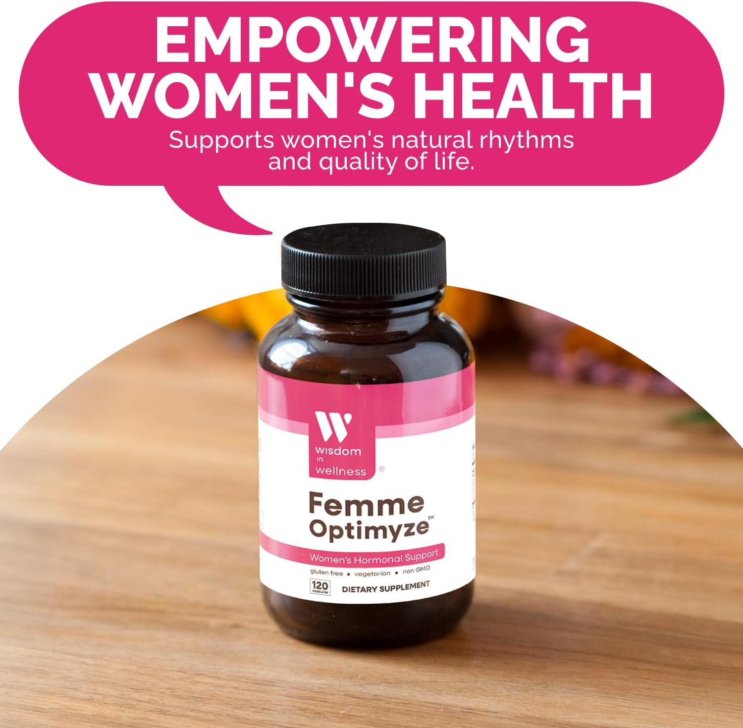 Femme Optimyze Women's Hormone Balance Capsules - Female Hormones Support Supplement for Hormonal Regulation