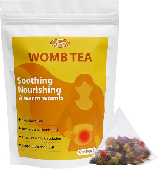 Fertility Boosting Herbal Tea for Women, Natural Uterus Cleanse and Fibroid Relief, Menstrual Cramp Support Detox Tea for Women's Health Care