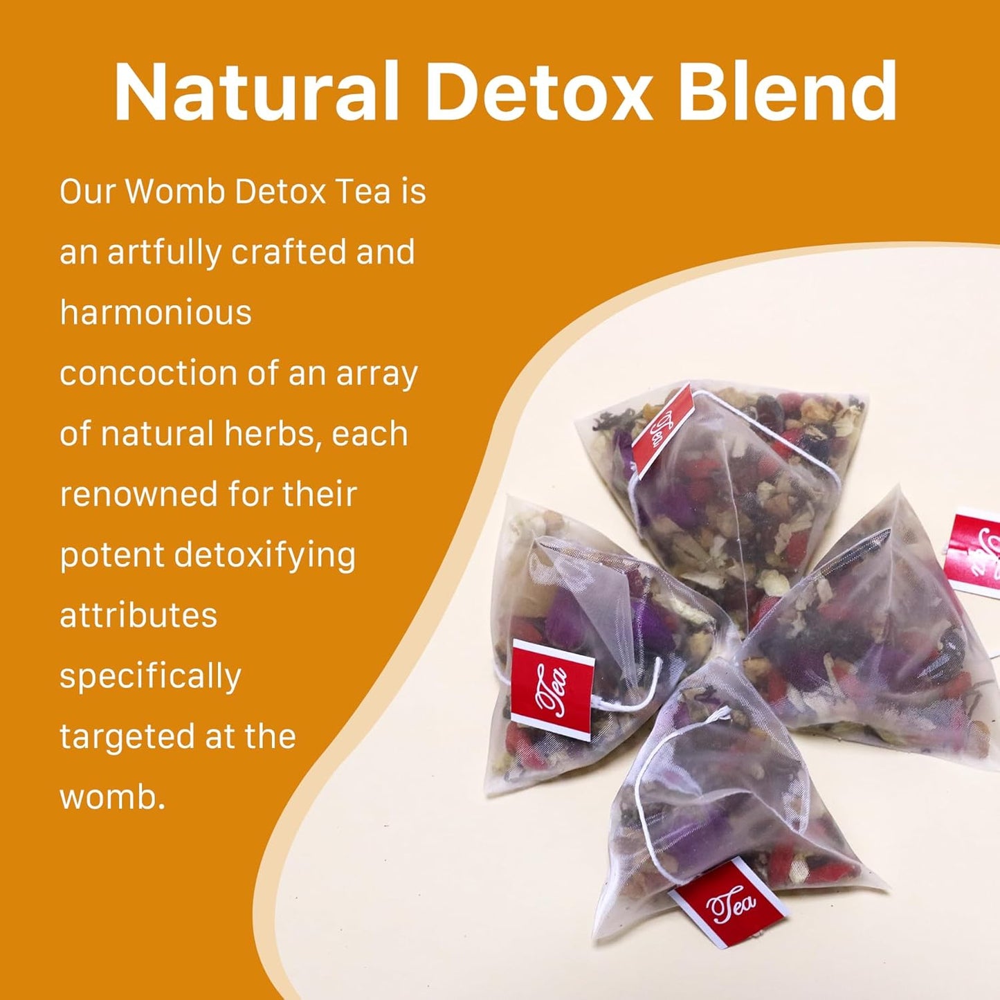 Fertility Boosting Herbal Tea for Women, Natural Uterus Cleanse and Fibroid Relief, Menstrual Cramp Support Detox Tea for Women's Health Care