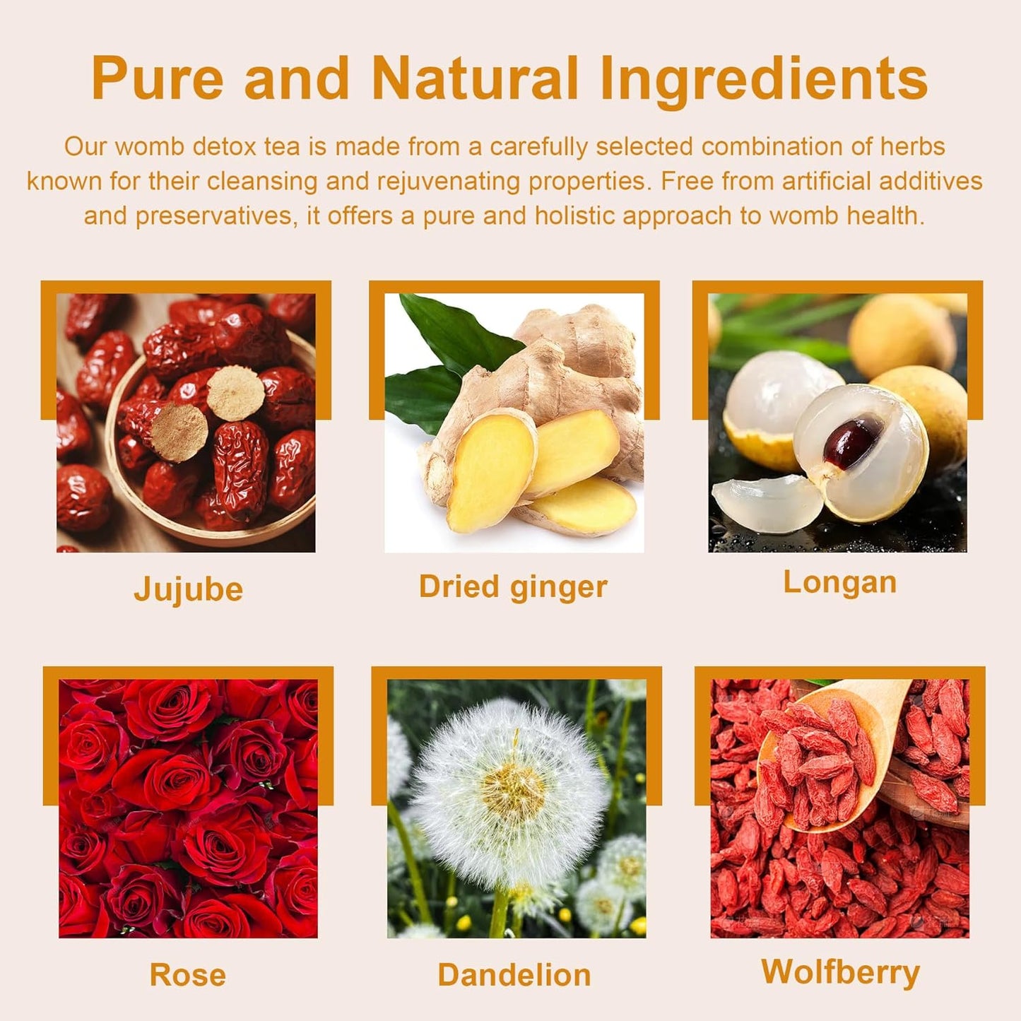 Fertility Boosting Herbal Tea for Women, Natural Uterus Cleanse and Fibroid Relief, Menstrual Cramp Support Detox Tea for Women's Health Care