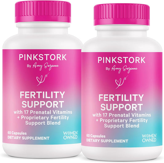 Fertility Support Supplements for Women - Prenatal Multivitamin with Ovulation and Hormone Balance - 17 Vitamins & Herbs - 120 Capsules