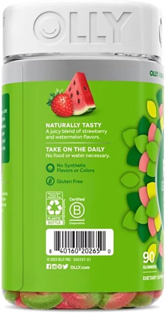 Fiber Gummy Rings with 5g Prebiotic Fiber and FOS for Digestive Support in Berry Melon Flavor