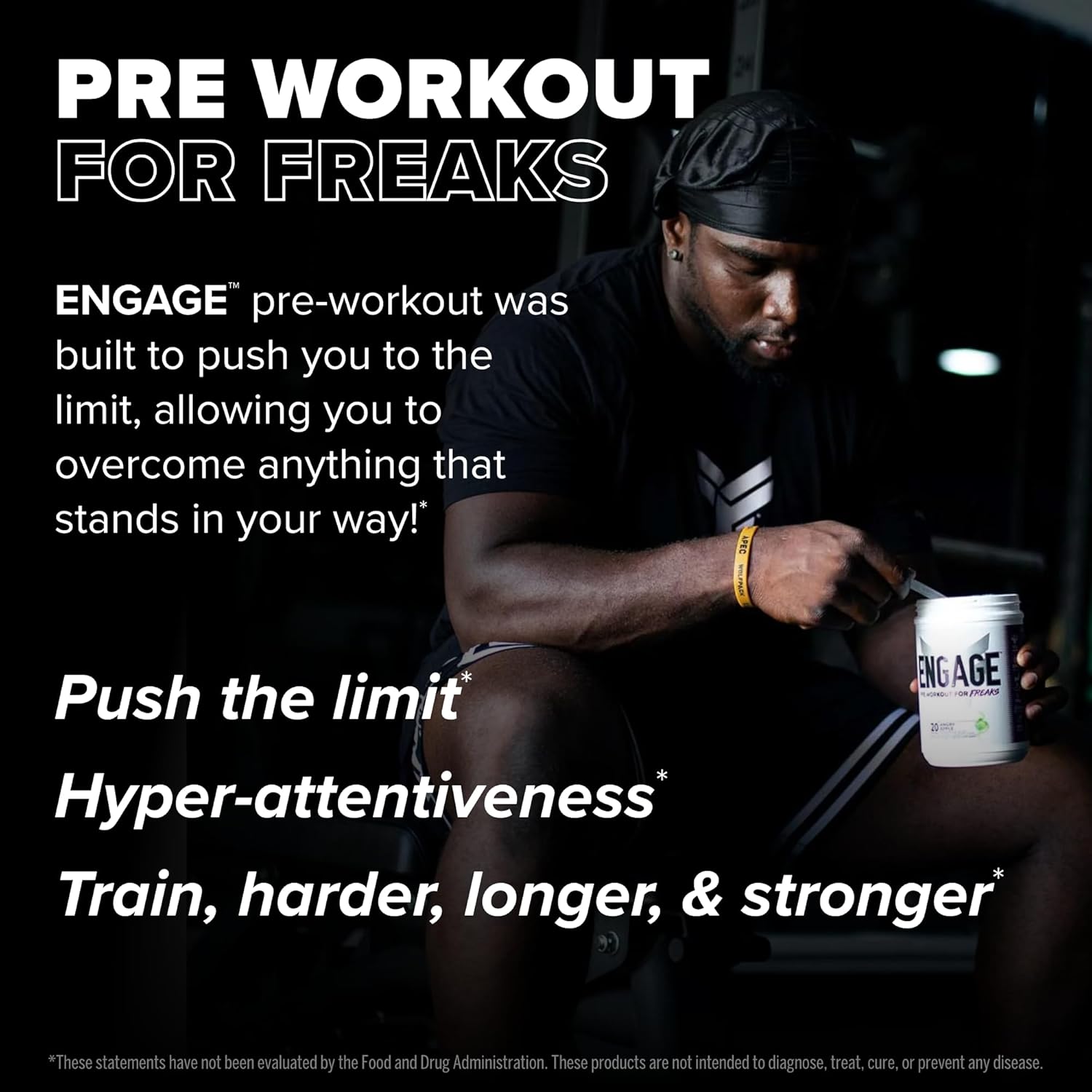 FINAFLEX Engage Pre Workout, Loaded Lemon - Enhance Performance with Creatine, Beta-Alanine, Alpha GPC, Citrulline & Caffeine - 20 Servings