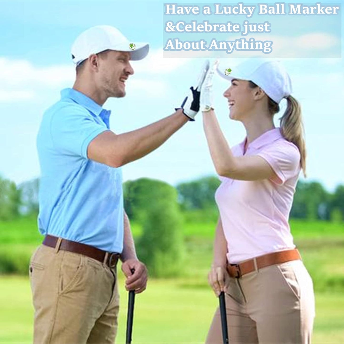 FINGER TEN Golf Ball Marker Set with Hat Clip - Assorted Patterns Divot Tool Accessories for Men, Women, and Kids
