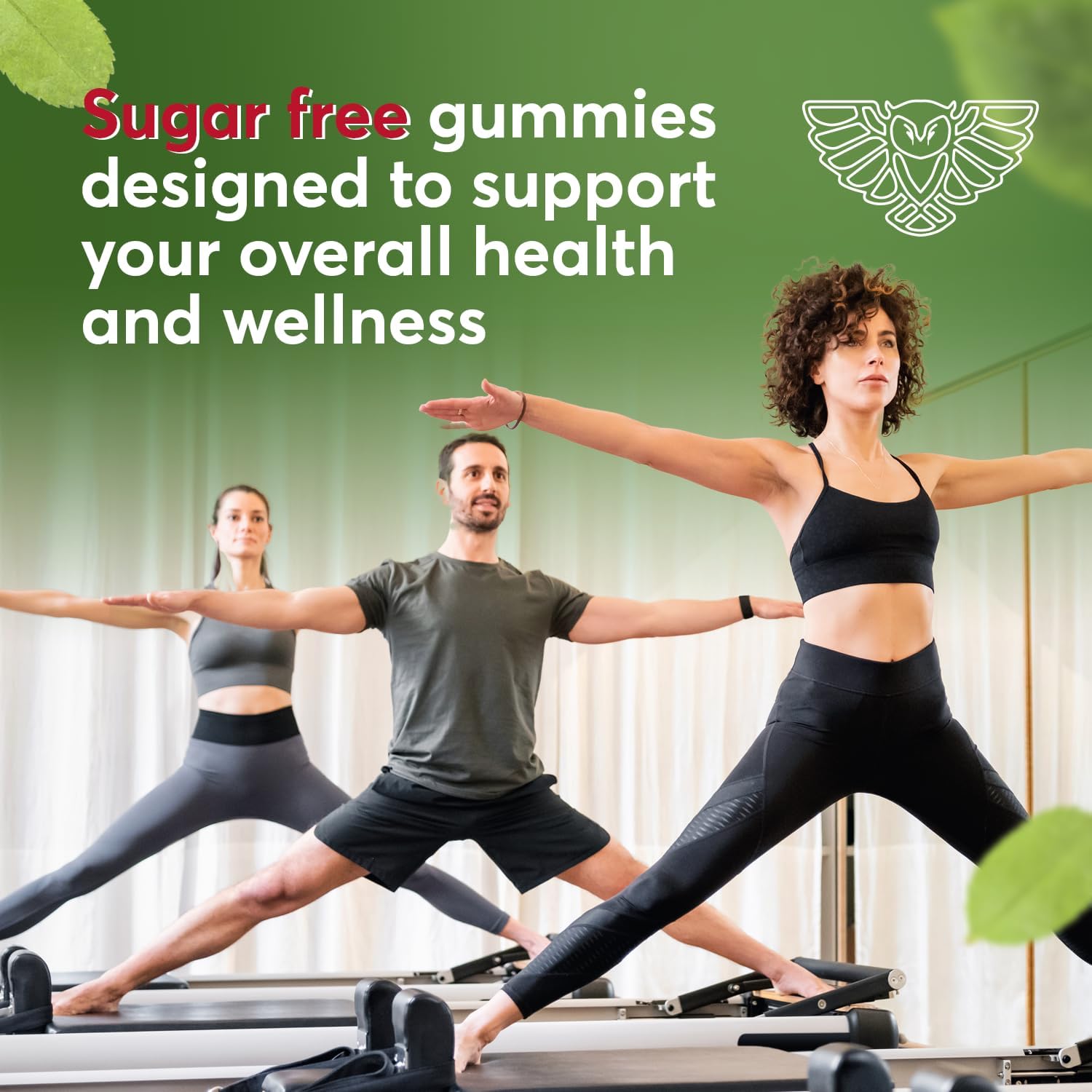 FIOR Naturally Sugar-Free Mushroom Gummy Supplement, 60 Count, Multi Mushroom Complex with Lions Mane, Chaga, Cordyceps, Reishi, Turkey Tail, Maitake, Shiitake, King Trumpet