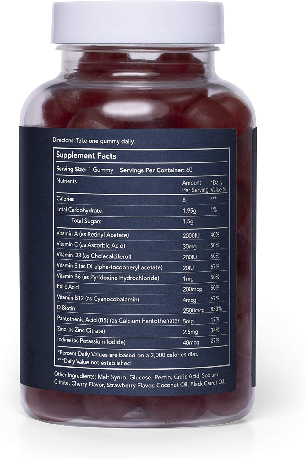Fleischman Damn Good Hair Vitamin Gummies for Men - 60 Count
