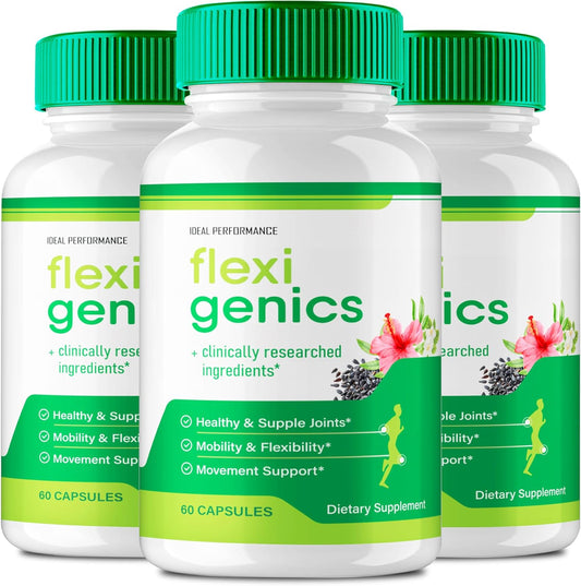 Flexigenics Capsules - Maximum Strength Advanced Formula Supplement (3 Pack)