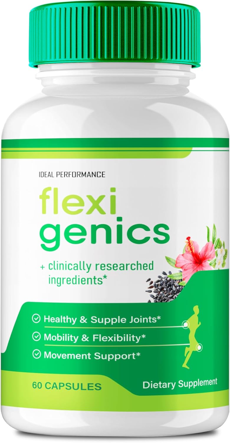 Flexigenics Maximum Strength Capsules with All Natural Advanced Formula - 60 Pills, Reviews included