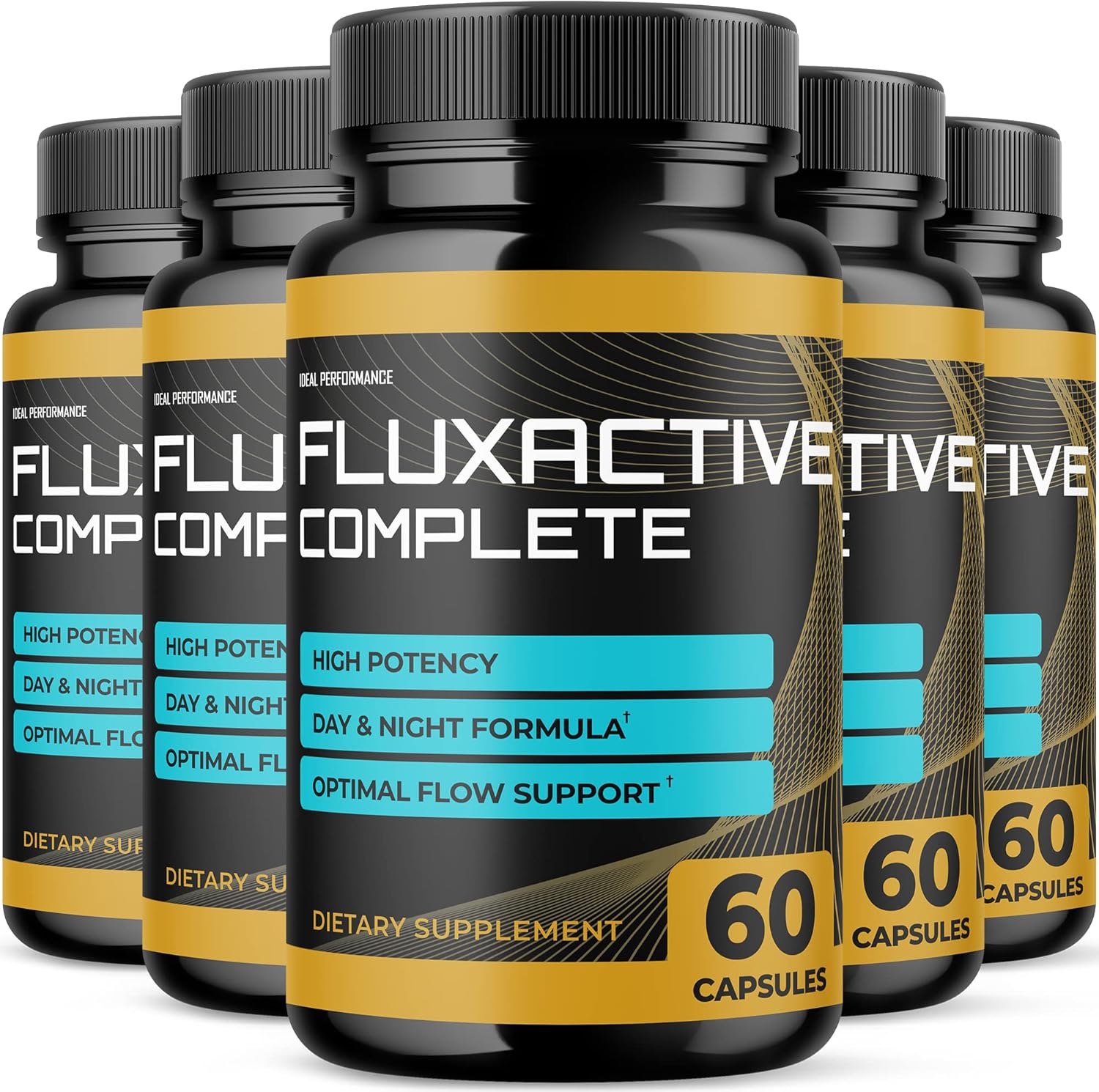 Flux Active Complete Prostate Health Supplement - 5 Pack, 300 Capsules