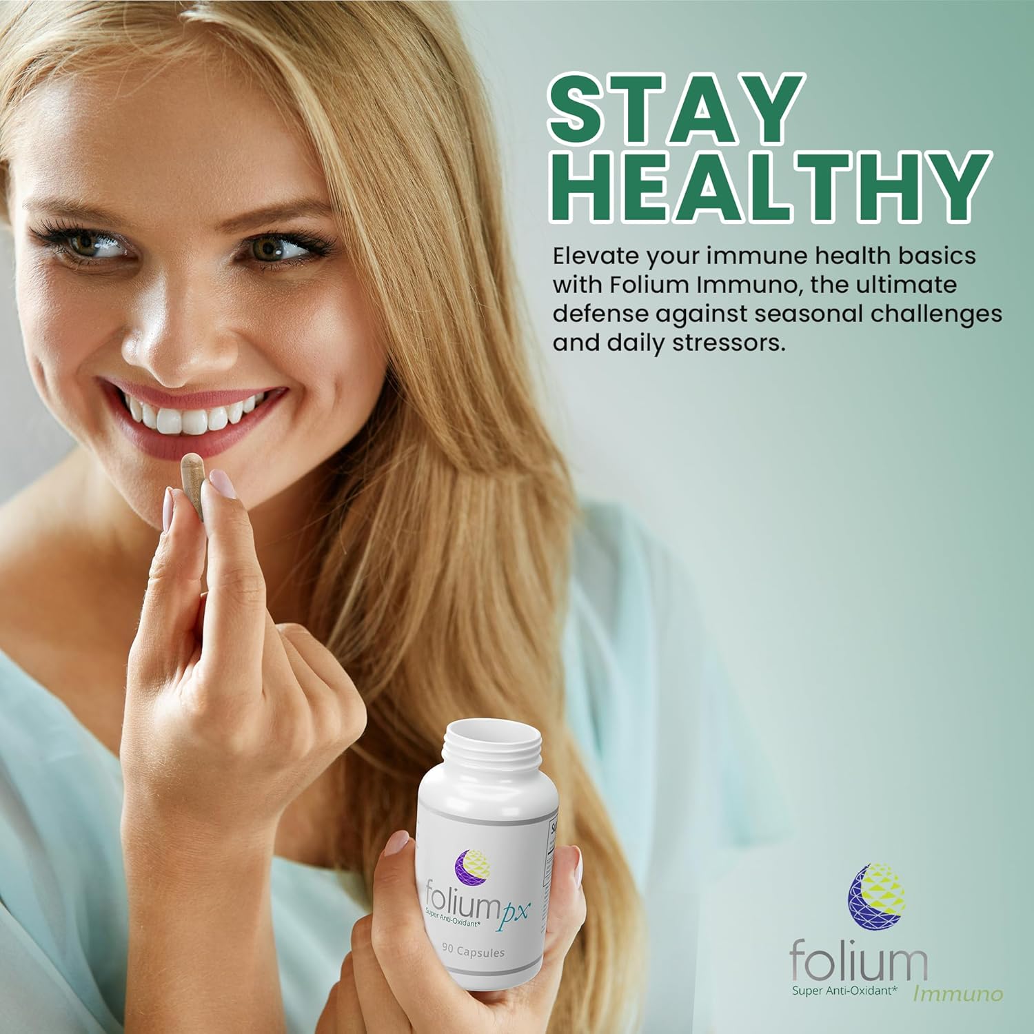 Folium Immuno Inflammatory Supplement with Pine Parts & Natural Extracts for Immune Support & Inflammation Management