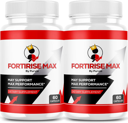 Fortirise Max (2 Pack) - Maximum Strength Formula for Overall Wellness Support, 120 Capsules