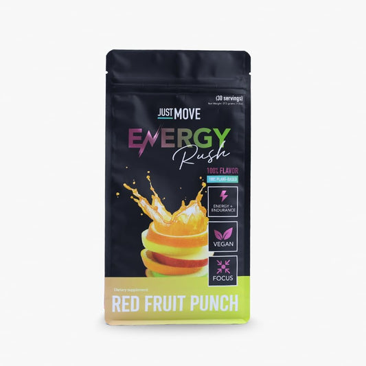 Fruit Punch Energy Rush Pre Workout Drink for Increased Performance