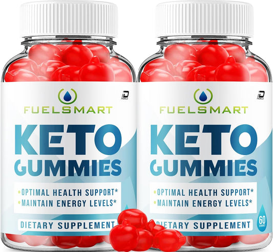 Fuel Smart ACV Gummies Supplement with Apple Cider Vinegar 1000MG + Vitamin B12 - Weight Management Gummies for Keto Diet (2 Pack - 120 Gummies)