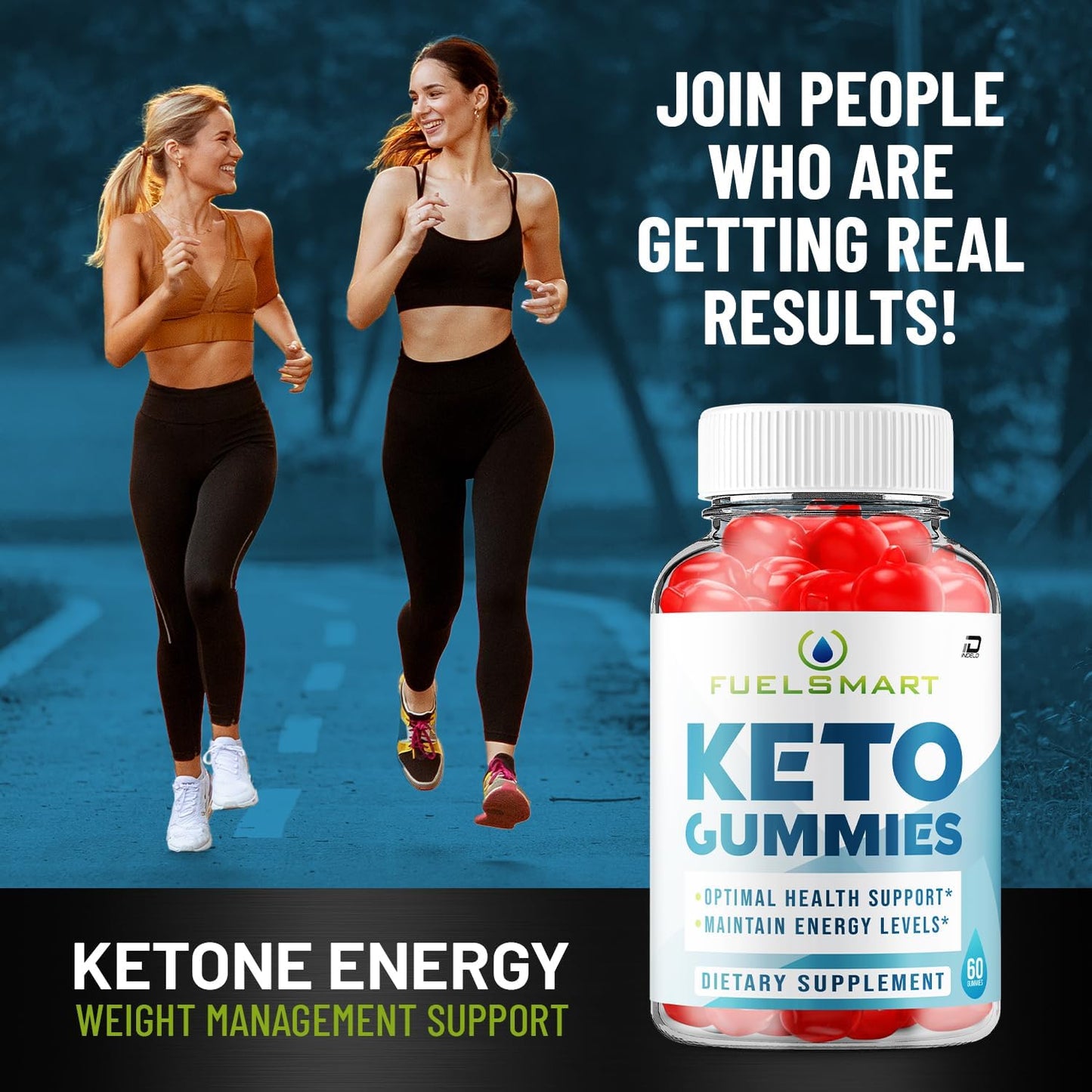 Fuel Smart ACV Gummies Supplement with Apple Cider Vinegar 1000MG + Vitamin B12 - Weight Management Gummies for Keto Diet (2 Pack - 120 Gummies)