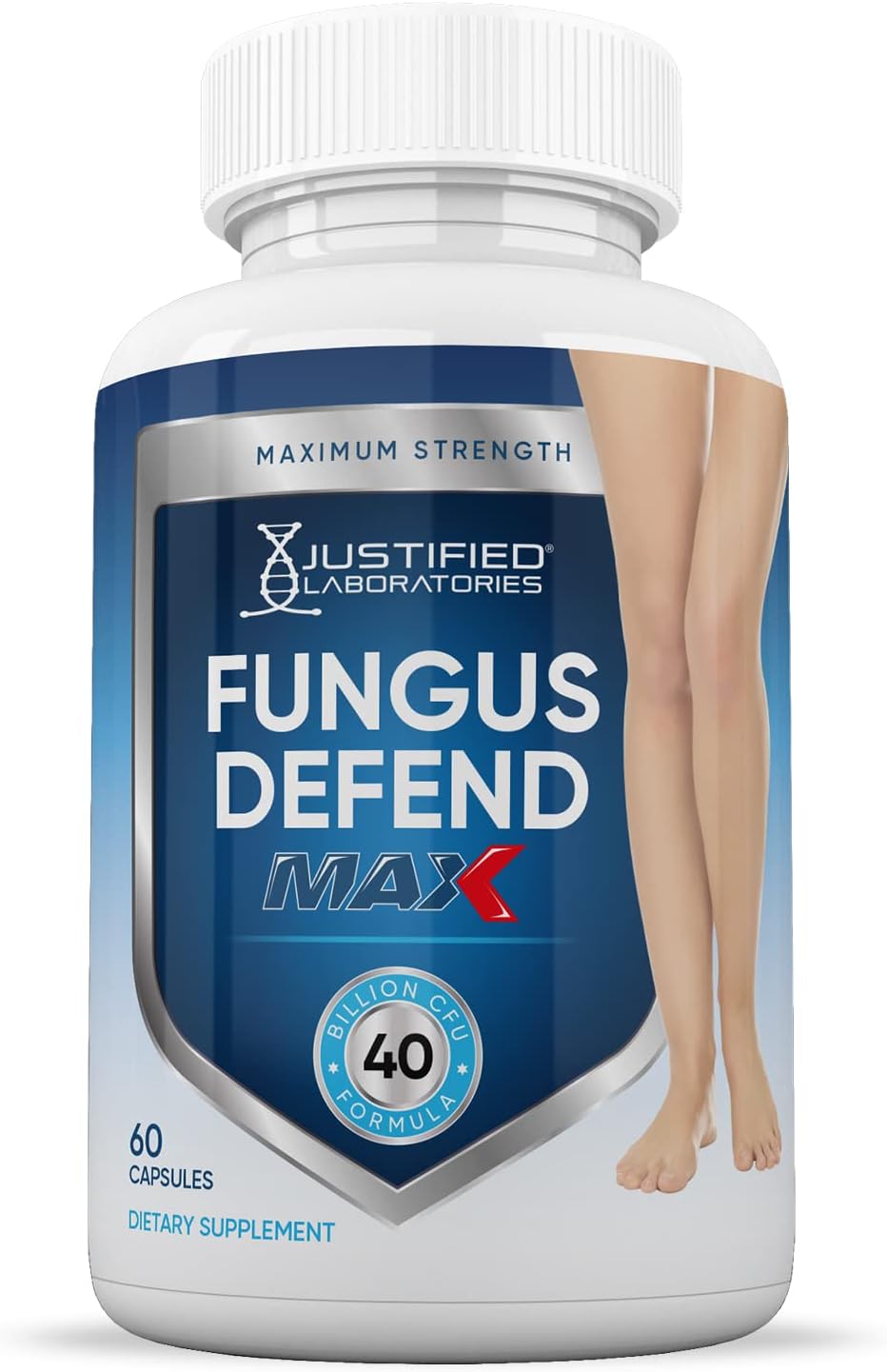Fungus Defend Max Probiotic Pills - 40 Billion CFU, 60 Capsules by Justified Laboratories