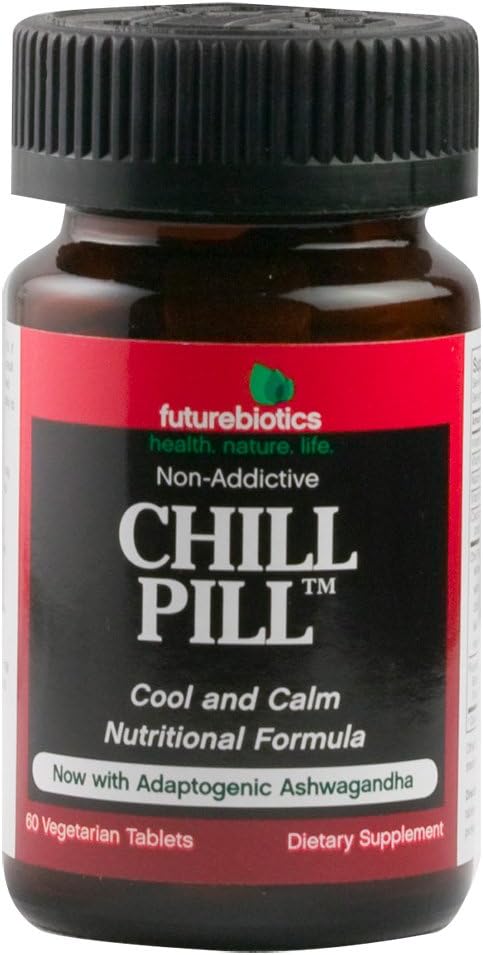 Futurebiotics Chill Pill: Calmness Formula - 60 Vegetarian Tablets for Relaxation