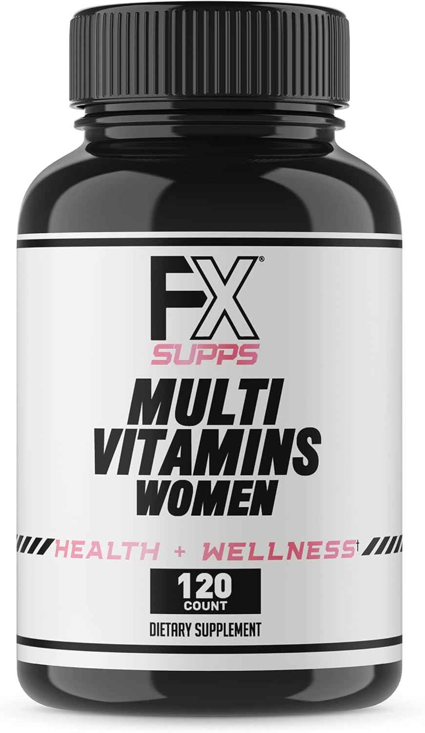 FXSUPPS Multivitamin for Women with Vitamin C, Vitamin D, Vitamin E, Zinc for Immune Support - Vegan Women's Multivitamin with Biotin, Iron, Antioxidants + Amino Acids (120 Count)