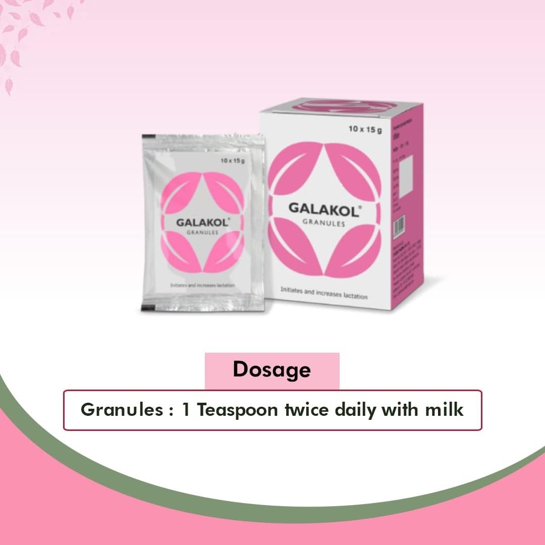 Galakol Granules: Boost Lactation & Breast Milk Production - 10 Sachets of 15 gm