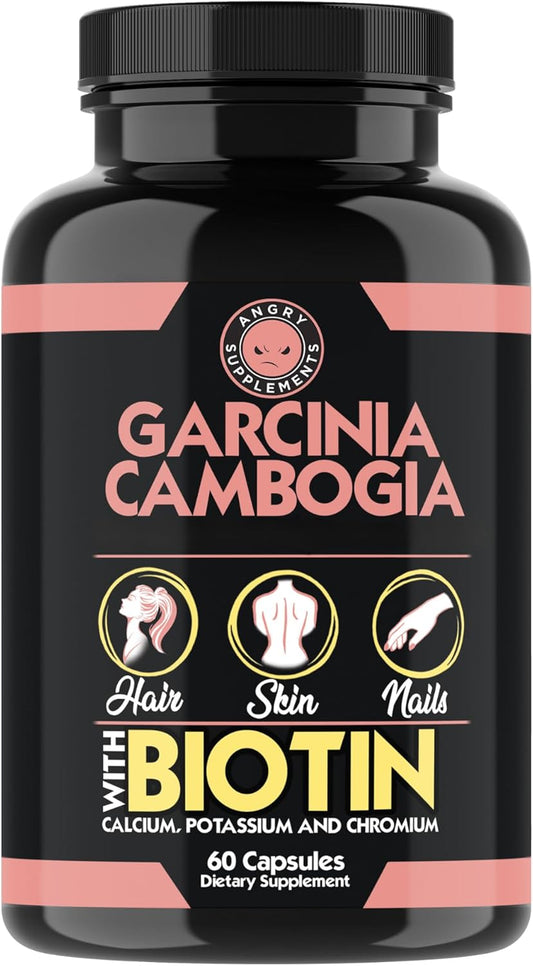 Garcinia Cambogia with Biotin, Calcium, Chromium, and Potassium - 60 Capsules (1-Bottle)