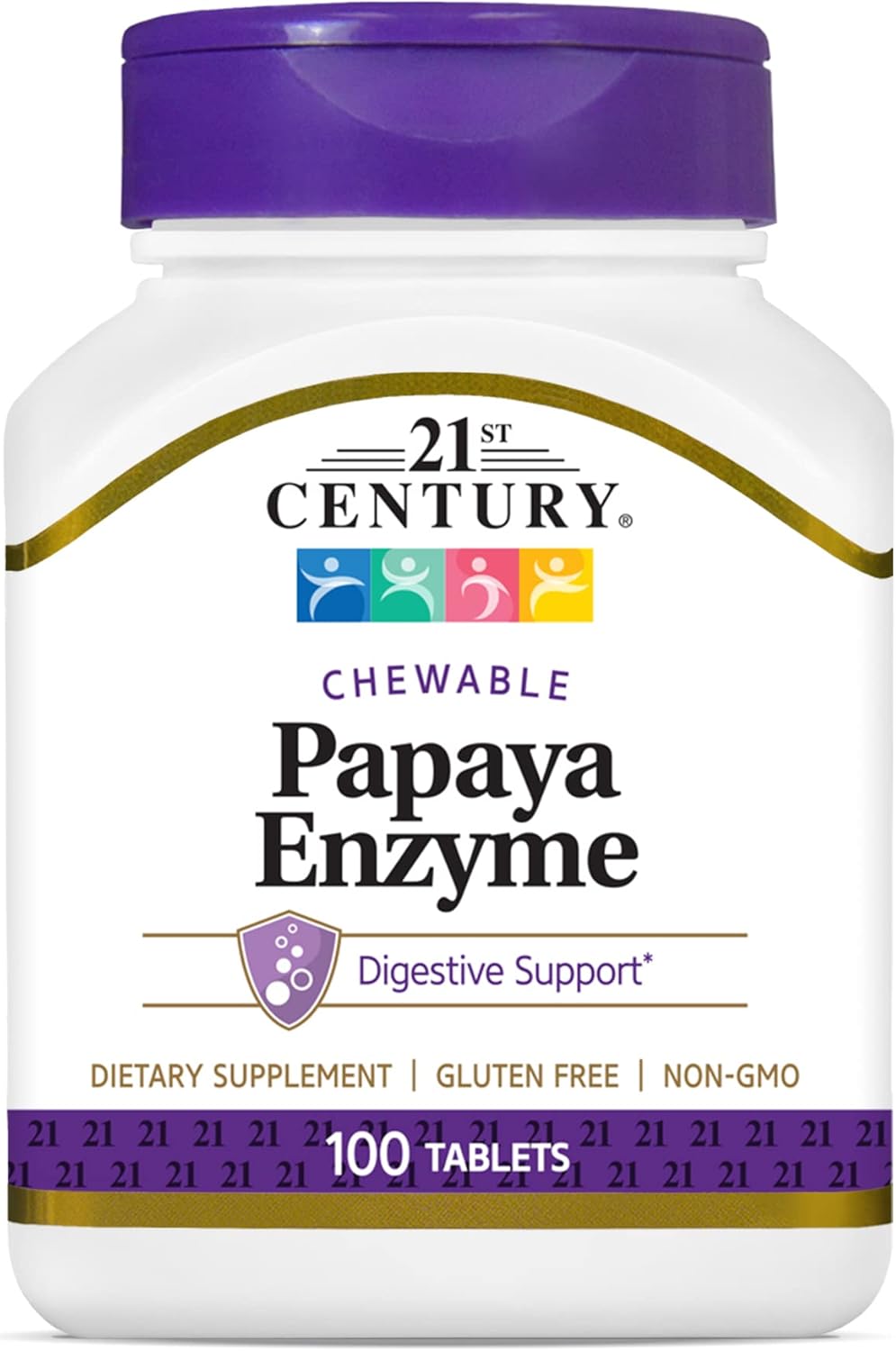 Garden of Life Digestive Enzymes with Papain, Bromelain & Papaya Chewable Tablets - Tropical Flavor, 100 Count