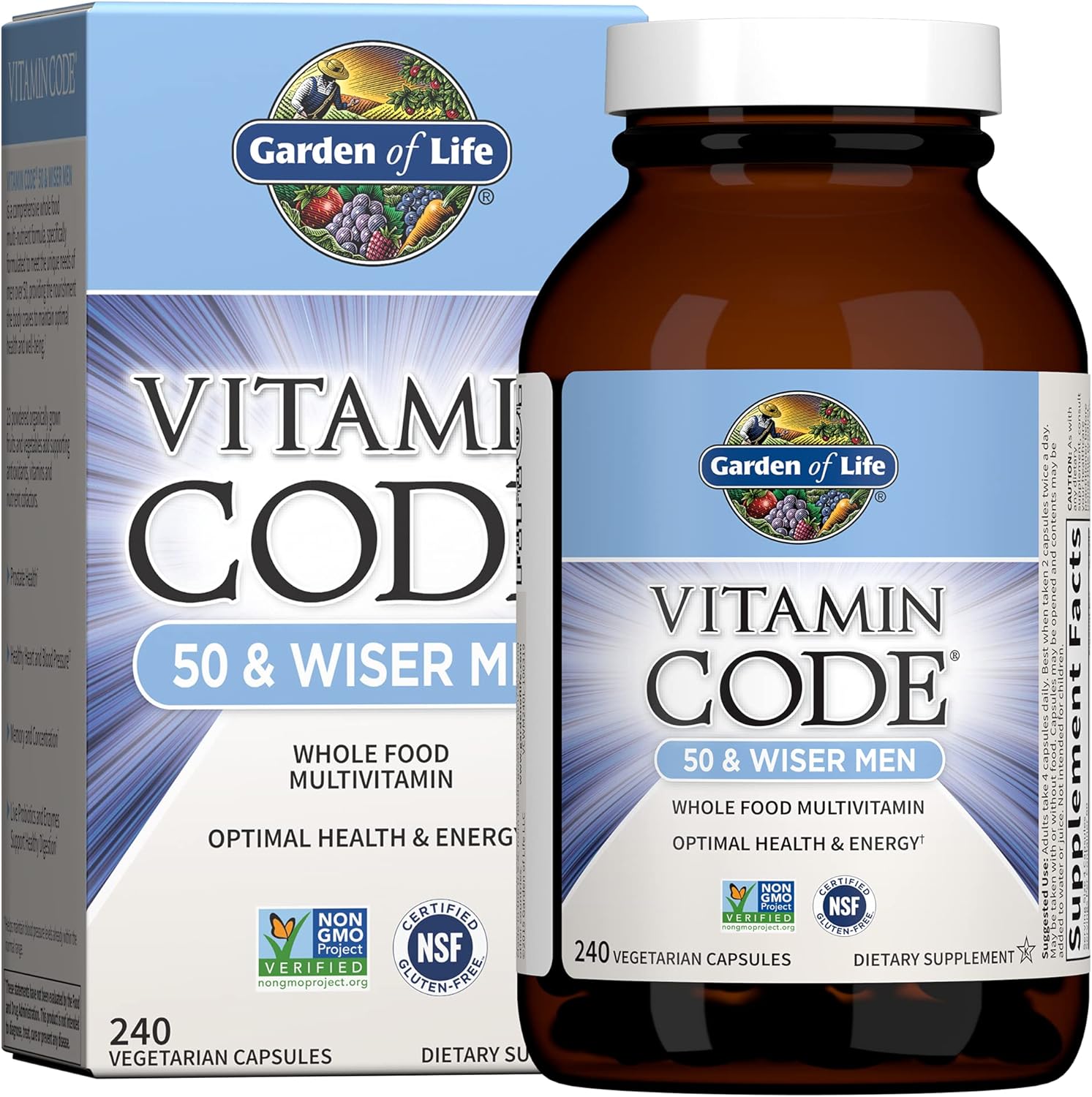 Garden of Life Organics Vitamins for Women 40 Plus & Men 50 Plus - Whole Food Multivitamin Supplements