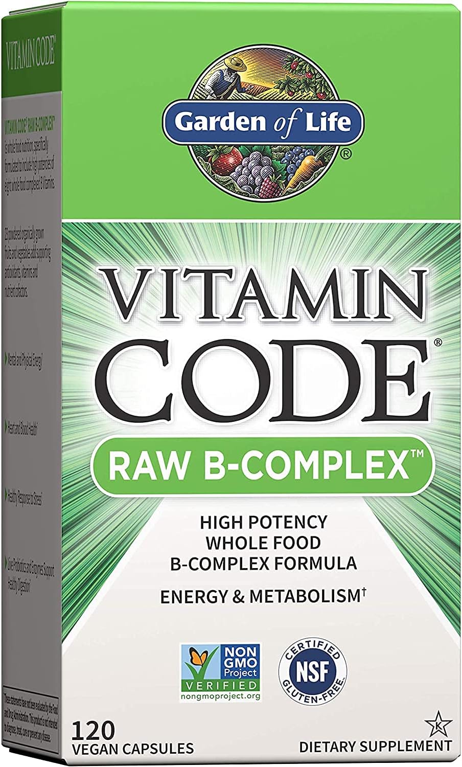 Garden of Life Vitamin B Complex & Women's Probiotics Bundle - Raw B Complex and Dr. Formulated Probiotics, Vegan Capsules, 30-Day Supply