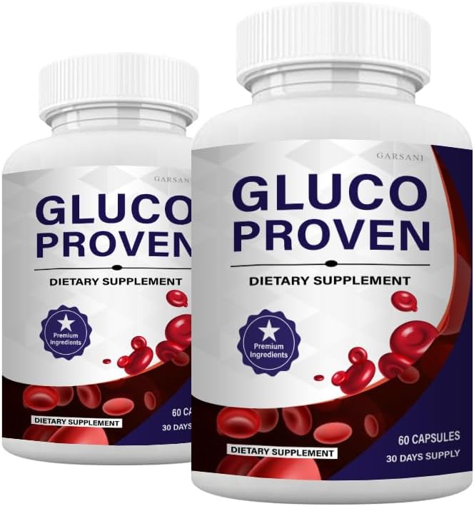 Garsani Gluco Proven Capsules - Advanced Gluco Proven Capsules (2 Pack, 120 Capsules) for Blood Sugar Support