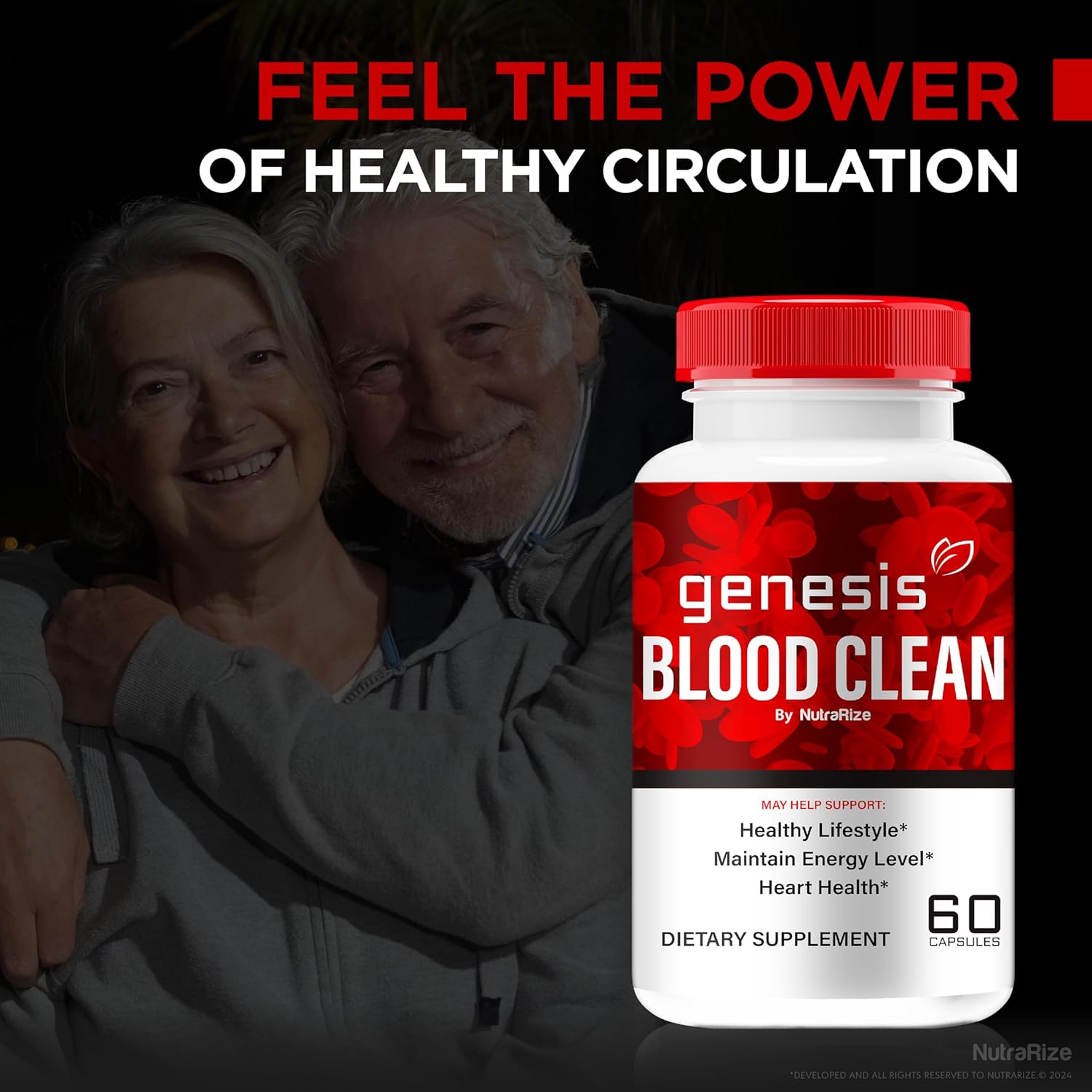 Genesis Blood Clean Capsules (2 Pack) - Official Formula for Detox & Cleanse, Natural Vessel Cleaner - Premium Health Pills (120 Capsules)