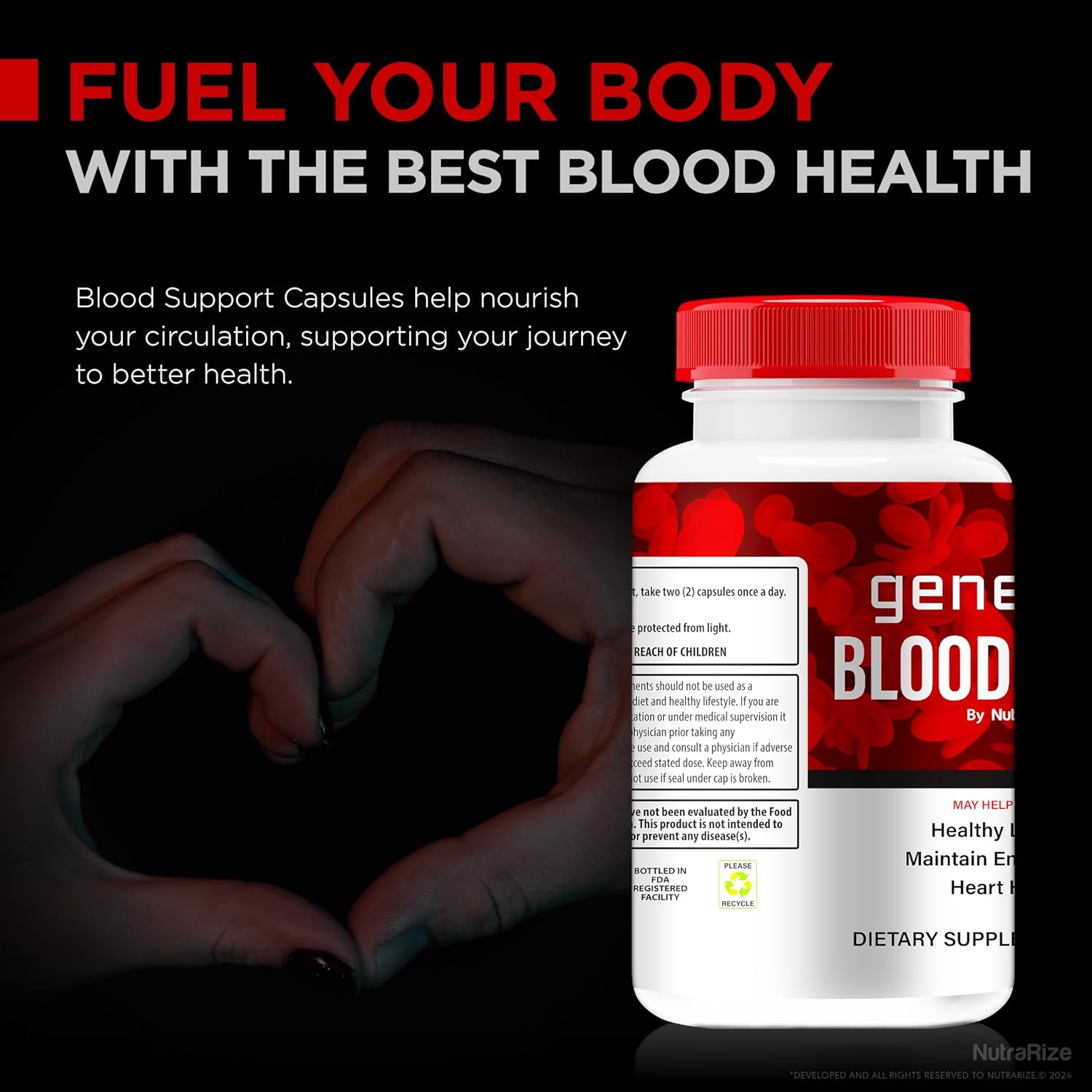 Genesis Blood Clean Capsules (2 Pack) - Official Formula for Detox & Cleanse, Natural Vessel Cleaner - Premium Health Pills (120 Capsules)