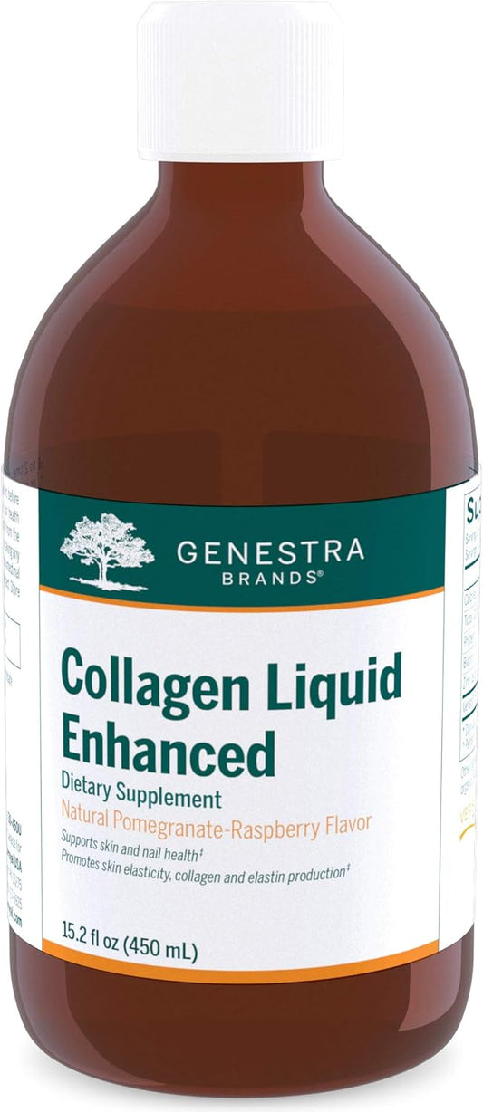 Genestra Brands Collagen Liquid with Biotin, Collagen, and Zinc - 45 Servings of Dietary Supplement